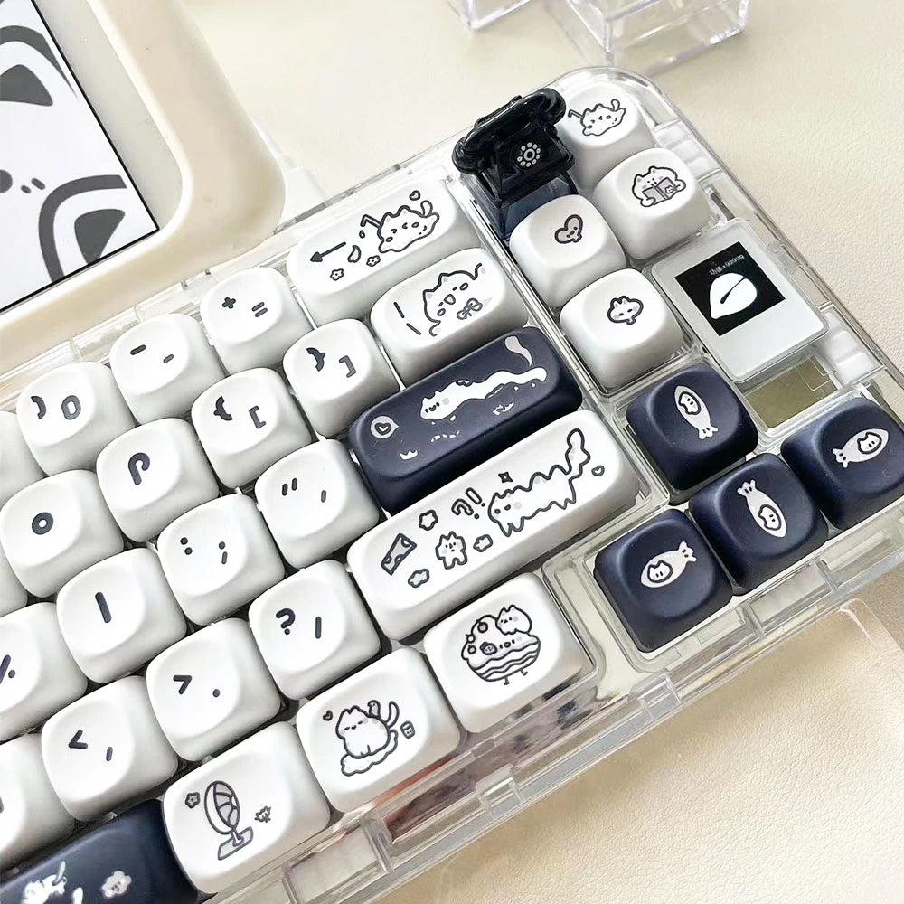 Doodle Cat Keycap (140 Pieces)